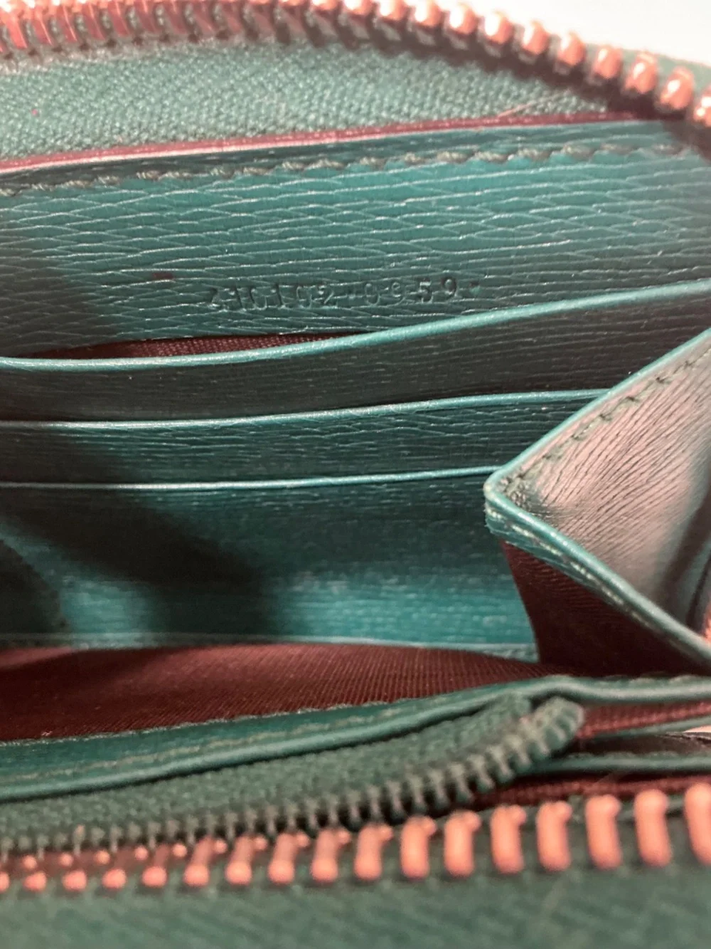 Gucci blooms green leather zippy wallet - Picture 9 of 11